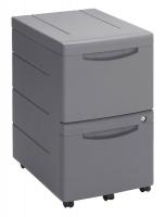 16X033 Mobile Desk Pedestal, Platinum