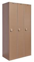 16X109 Assembled Locker, 1 Tier, 36x18, Taupe