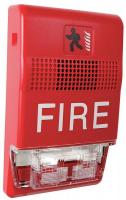 16X353 Horn Strobe, Marked Fire, Red