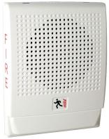 16X372 Wall Speaker, Marked Fire, White, 25V