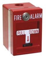 16X412 Pull Station, Key Reset, Single, DPDT