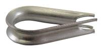 16X770 Wire Rope Thimble, 3/16 In, 302/304 SS