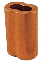 16X777 Wire Rope Oval Sleeve, 3/32 In, 122 Copper
