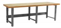 16Y105 Ergo Workbench, Gray, 120Lx36Wx30H In.