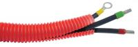 16Y283 Corrugated Loom, Orange, 0.27 In Dia, 25 Ft