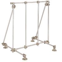 16Y406 Lab Frame Kit, Stainless Steel, 24x24 In