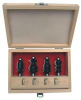 16Y603 Router Bit Set, Face Molding, 1/2S, 4 Pc