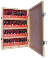 16Y605 Router Bit Set, Super Delux, 1/2S, 30 Pc