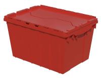 18C525 Container, Attached Lid, 12 gal., Red