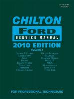 18C938 Ford Service Manual, 2010 Edition