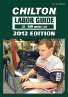 18C941 Chilton 2012 Labor Guide