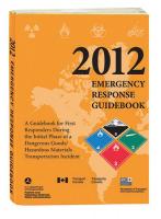 18D232 Emergency Response Guide, 2012, Book