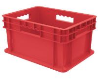 18D251 Container, Solid Side/Base, 0.88 cu ft, Red