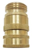 18D885 Swivel Hose Adapt, 3/4 In FGHT, Brass