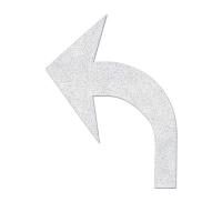 18E582 Pref. Thermoplastic, Left Turn Arrow, PK 5