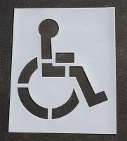 18E767 Pavement Stencil, 21 in, Handicap, 1/8