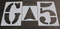 18E794 Football Field Stencil, 72 in, 1/16