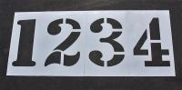 18E801 Track &amp; Field Stencil, 36 in, 1/8