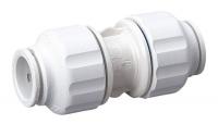 18F355 Coupling, PF, 1 x 1 In, Polysulfone, White