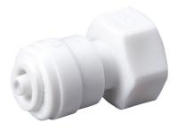 18F367 Compression Adapter, Fem, 1/4 x7/16-24, Wht