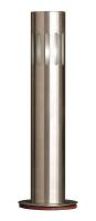 18F707 Bollard, Lighted, Flat, 36 In H, Color SS