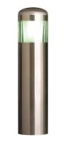 18F714 Bollard, Lighted, Dome, 36 In H, Color SS