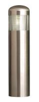 18F716 Bollard, Lighted, Dome, 36 In H, Color SS