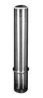 18F894 Bollard, Removable, Dome, 36 In H, Color SS