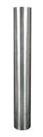 18F990 Bollard, Fixed, Flat, 36 In H, Color SS