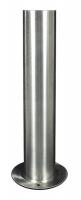18G059 Bollard, Base Plate, Flat, 36 In H, Color SS