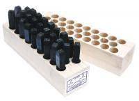 18G237 Letter Set, 1/4 In. H, Steel