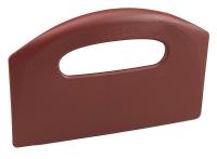 18G803 Bench Scraper, Poly, 8-1/2 x 5 In, Red
