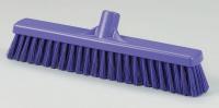 18G873 Broom, Soft-Stiff, Poly, Purple, 2 x 16 In