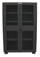 18H061 Storage Cabinet, 4 Shelf, 36x18, Black