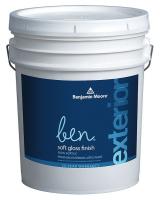 35P621 Exterior Paint, Soft Gloss, 5 gal, Heavenly