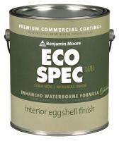 18W511 Interior Paint, Eggshell, 1 gal, Pure White