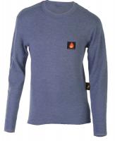 18X767 Long Slv Crewneck Shirt, FR, Royal Blue, L
