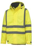 18X836 Insulated Hi Vis Rain Jacket, Yellow, M