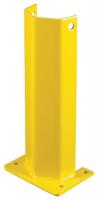 19A646 Pallet Rack Protector, 8Wx6Dx18H, Yellow