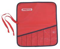 19C263 Tool Pouch, 8 Pockets, 9-1/8 x 10 In, Red