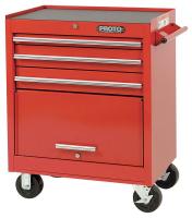 19C266 Rolling Tool Cabinet, 27x18x35 In, Black