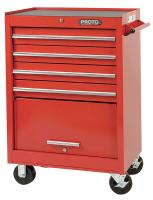 19C267 Rolling Tool Cabinet, 27x18x42 In, Black