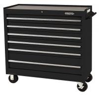 19C271 Rolling Workstation, 41x18x42 In, Black