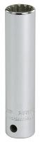 19C437 Socket, Spline, 1/4 In Dr, 12 Pt, 3/16 In