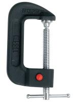 19C752 C-Clamp, Quick Release, 4 In, 2.75 Deep, Blk