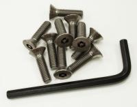 19C765 Flat Head Screw, #10-32 x 3/4 In SS, Pk 10