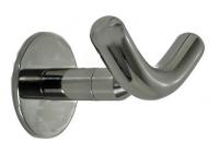 19D101 Robe Hook, Double, Satin Nickel, 3-1/2 In