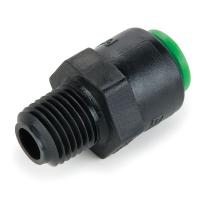 19D109 Check Valve, Green, Kynar, 1/4 In MNPT