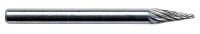 19D739 Carbide Bur, Pointed Cone, 1/4