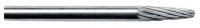 19D772 Carbide Bur, Taper Radius End, 1/4